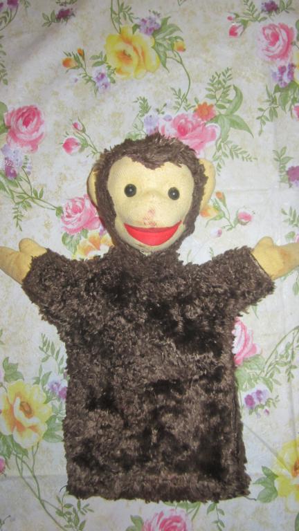 кукла Обезьянка  на руку для детского театра 