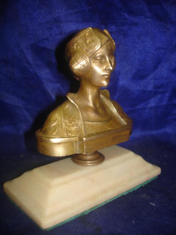 старинный бюст МАРИНА МНИШЕК(бронза,мрамор),19в 