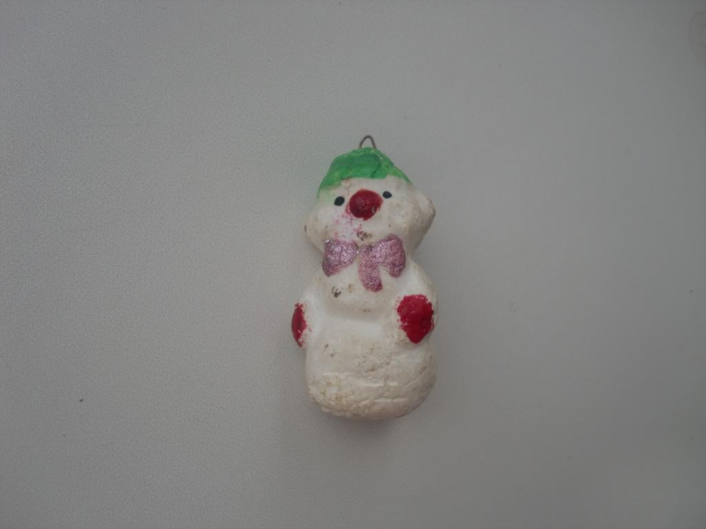 Снеговик.Пенопласт.Выс. 7.5 см.