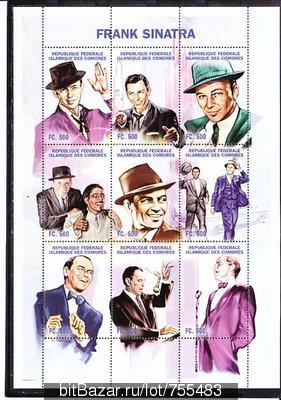 Коморы,1998,Ми-1302-10**Синема:Ф.Синатра
