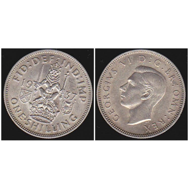 Георг VI. Шиллинг 1937г