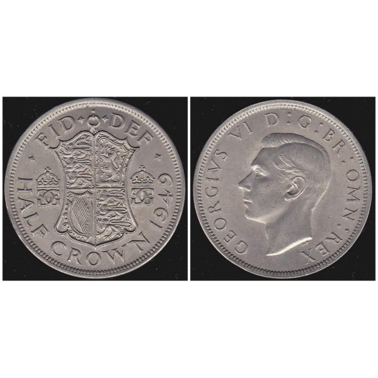 Георг VI. Пол кроны 1949г.
