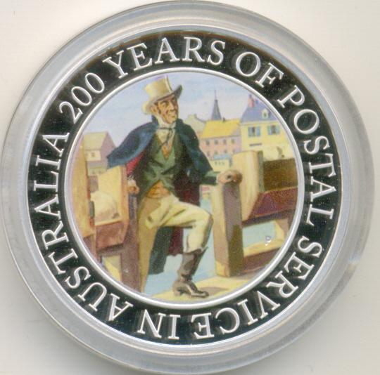 Австралия 1 доллар 2009 200 лет Почте 99.73.05