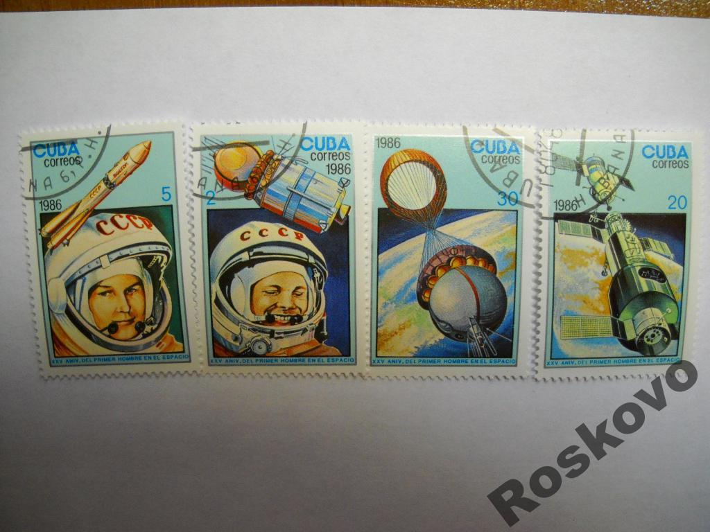 Cuba correos 1986гЗа 3006-3009*