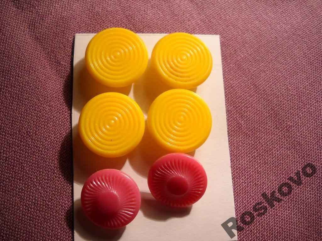 пугов набор желто-розов винт 6 шт. 