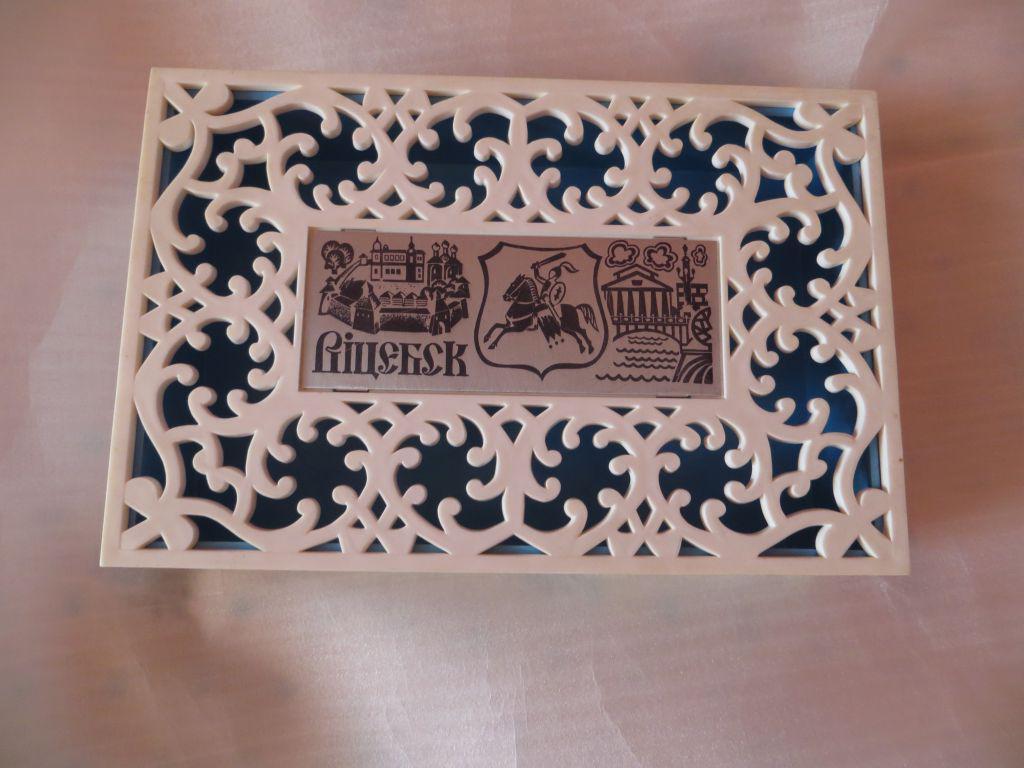 шкатулка ВИТЕБСК винтаж СССР 18*12*4 