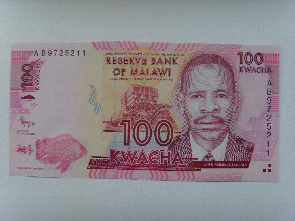 МАЛАВИ  100 квача  2012г.  UNC