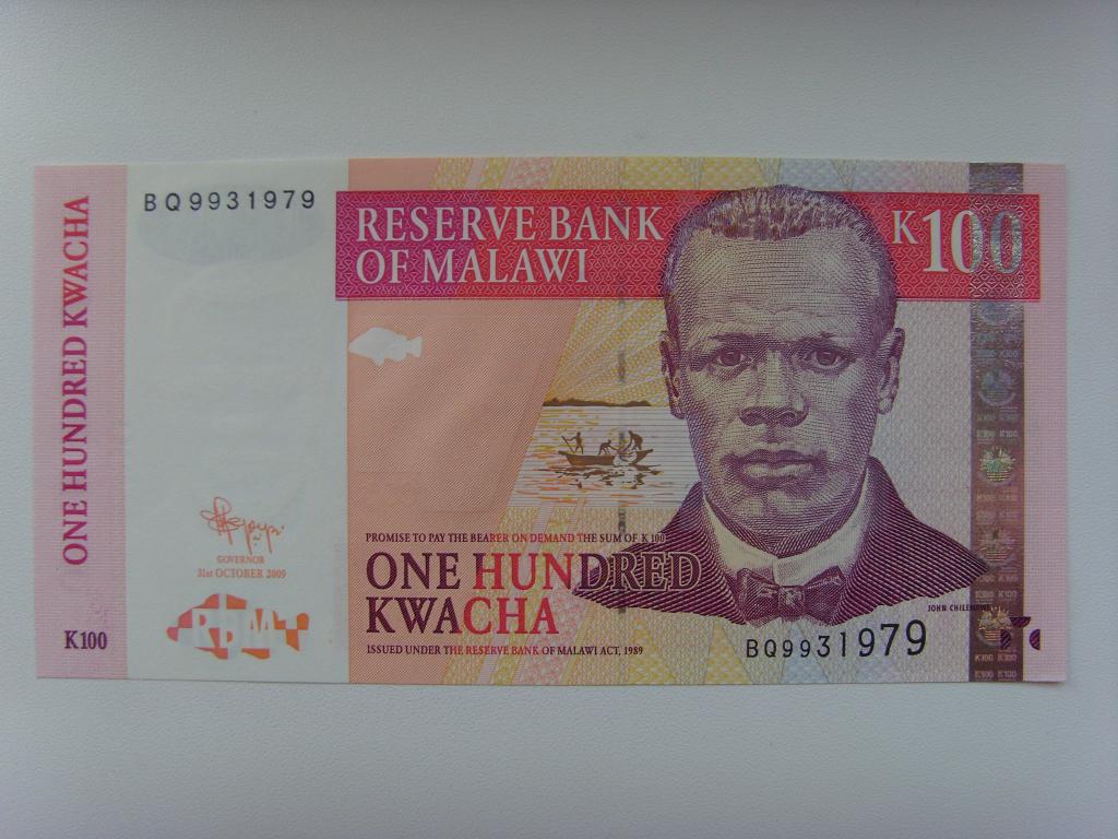 МАЛАВИ  100 квача  2009г.  UNC