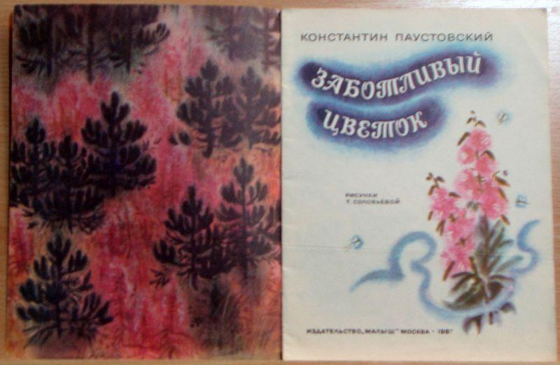 Паустовский заботливый цветок рисунок