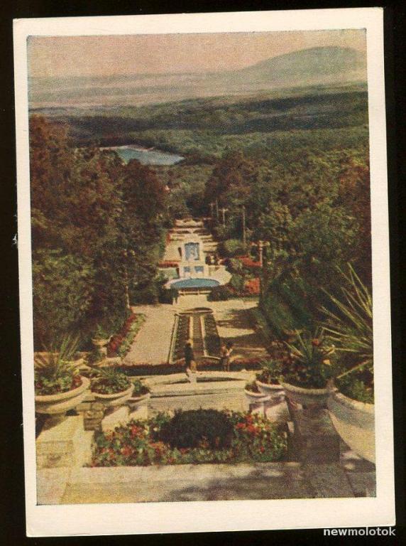 Железноводск - Каскадная лестница / Изогиз 1956 год (148)