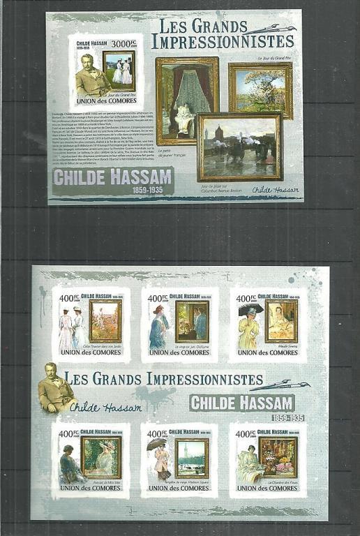 Коморские о-ва 2009 Импрессионизм, Ч.Хассам, б/з