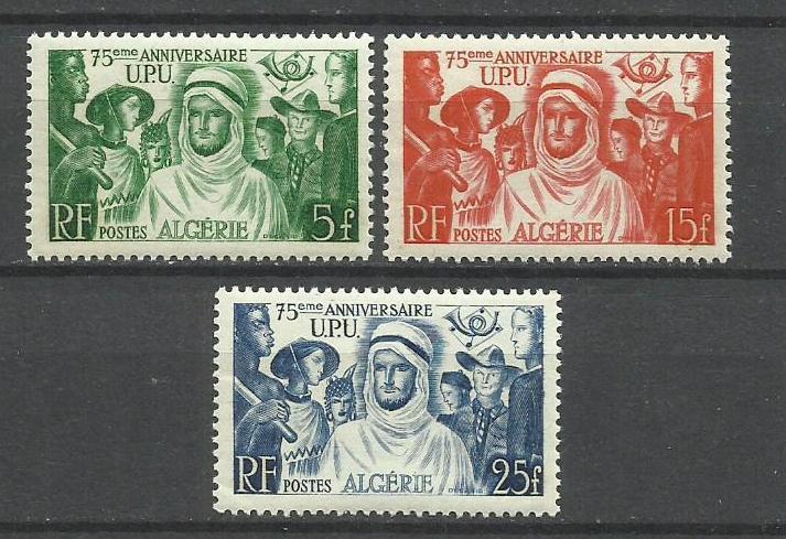 Алжир, 1949 г. Ивер 276-278 полная серия * кат. 11,60 евро