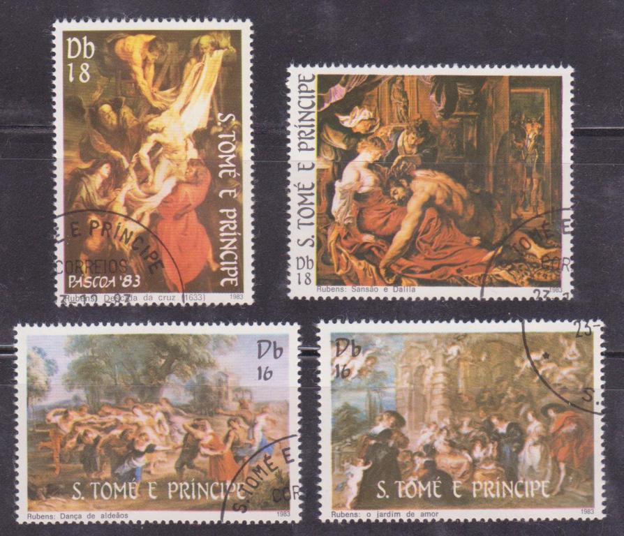 Сан Томе и Принсипи 1983 живопись Рубенс
