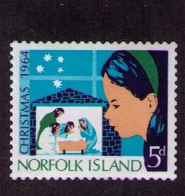 Норфолк 1964 Астрономия Созвездие MNH**