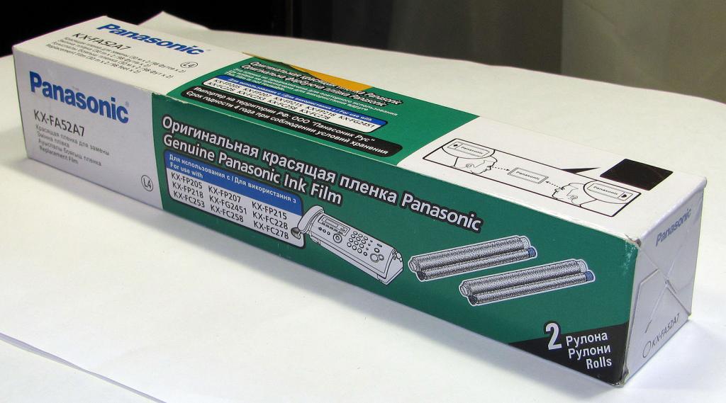Оригинальная термопленка Panasonic KX-FA52A — покупайте на Auction.ru ...