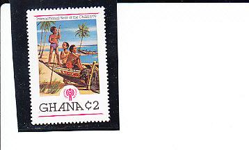 Гана,1980,Ми-807**Юные рыбаки