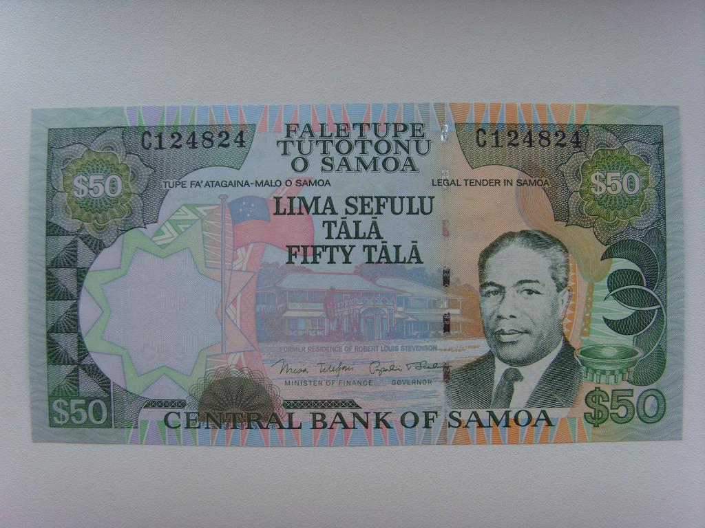 САМОА  50  тала  2002г.  UNC
