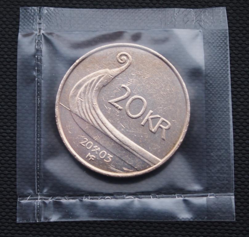 20 крон. Норвегия. 2003 год. # 291.