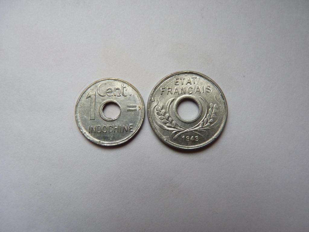 Французский Индокитай 1 цент 1943 Unc