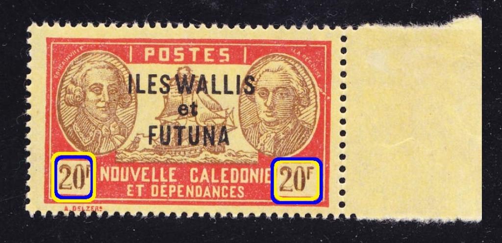 французская Океания WWII (без RF) WALLIS 1944 20Fr**