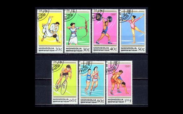 Монголия 1988 Mi 1964-70 Олимпийские игры CTO 006/331