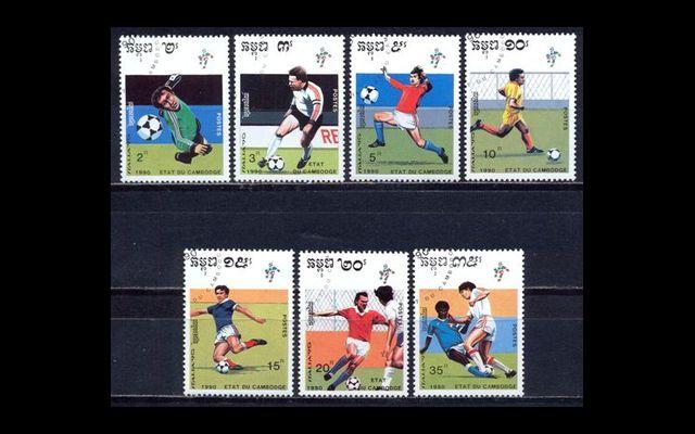 Камбоджа 1990 Mi 1089-95 Чемпионат мира CTO 006/356