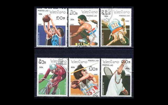 Лаос 1990 Mi 1193-98 Олимпийские игры CTO 006/390