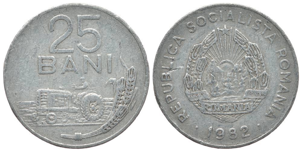 РУМЫНИЯ 25 БАНИ 1982  KM 94a алюминий    2-1354