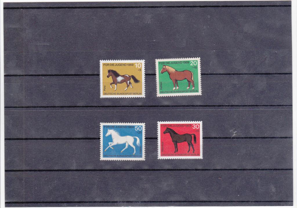 ЗАПАДНЫЙ БЕРЛИН ФАУНА ЛОШАДИ 1969 MNH**