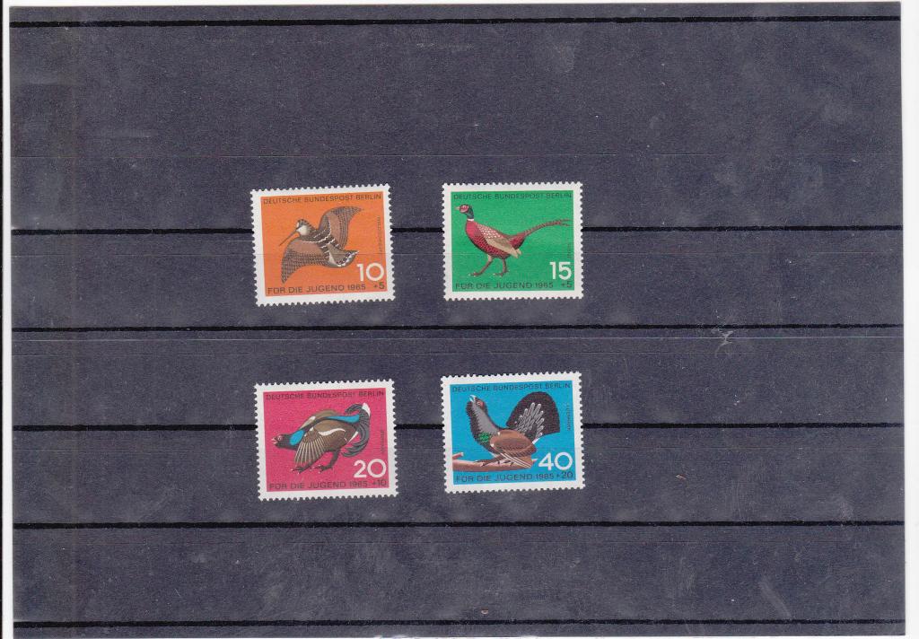 ЗАПАДНЫЙ БЕРЛИН ФАУНА ПТИЦЫ 1965 MNH**