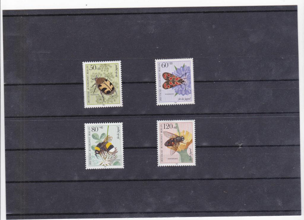 ЗАПАДНЫЙ БЕРЛИН ФАУНА НАСЕКОМЫЕ 1984 MNH