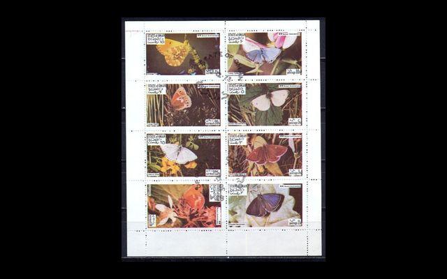 Оман 1973 Бабочки CTO 010/141