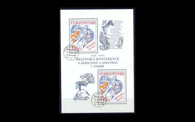 ЧССР 1976 Mi Bl33 Подписание договора CTO 010/142