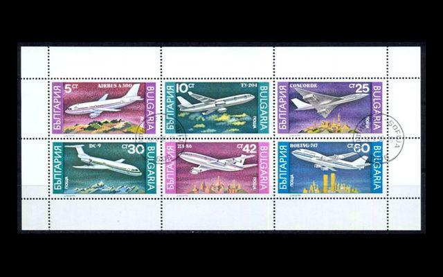 Болгария 1990 Mi 3858-63 Самолеты CTO 010/174