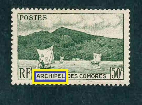 ARCHIPEL des COMORES колония 1950 50c**