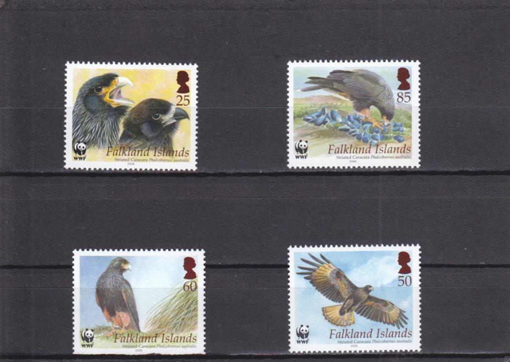 FALKLAND ISLANDS    Фауна  Птицы  Хищники  Серия  Сост**