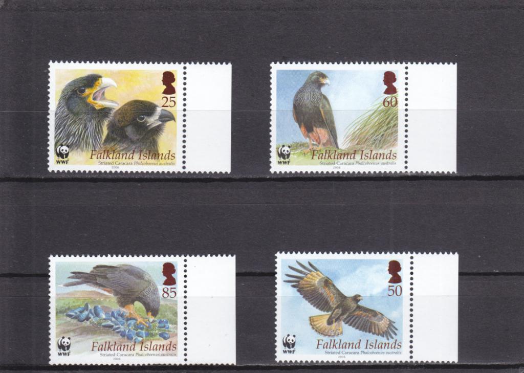 FALKLAND ISLANDS    Фауна  Птицы  Хищники  Серия  Сост**