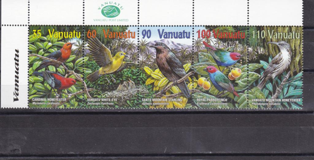 VANUATU ВАНУАТУ  Фауна  Птицы  Сцепка  № 1129-33  Сост**