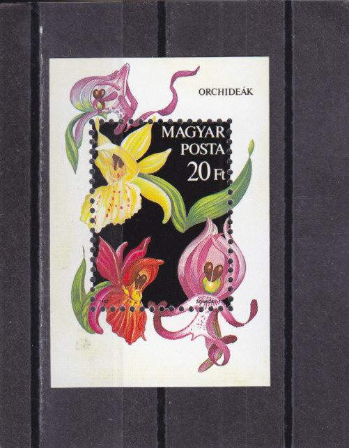 MAGYAR  ВЕНГРИЯ  Флора   Орхидеи   Блок  1987   Сост**