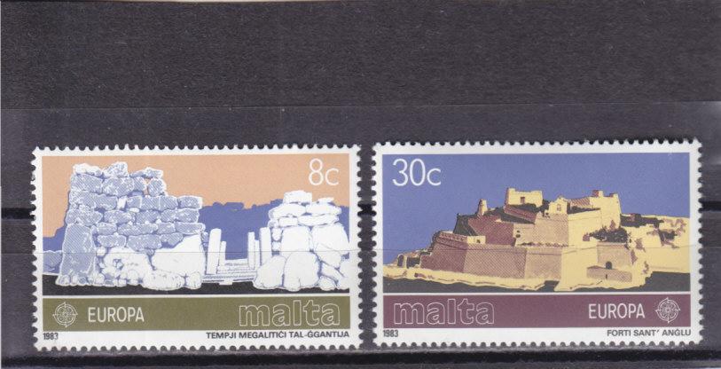 MALTA  МАЛЬТА  Европа  Пара  Крепость  1983    Сост**