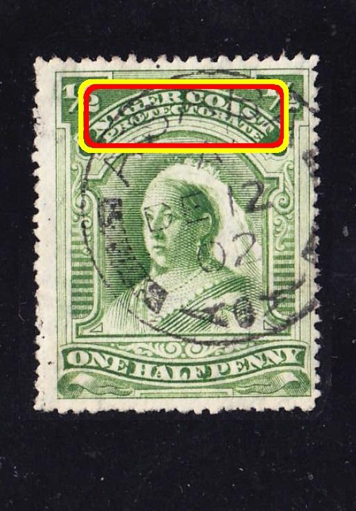 бpитaнcкaя Aфpикa протекторат NIGER COAST 1897 1/2p