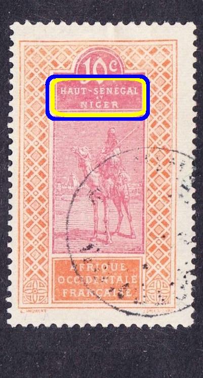 французская Африка колония Верхний Сенегал 10с