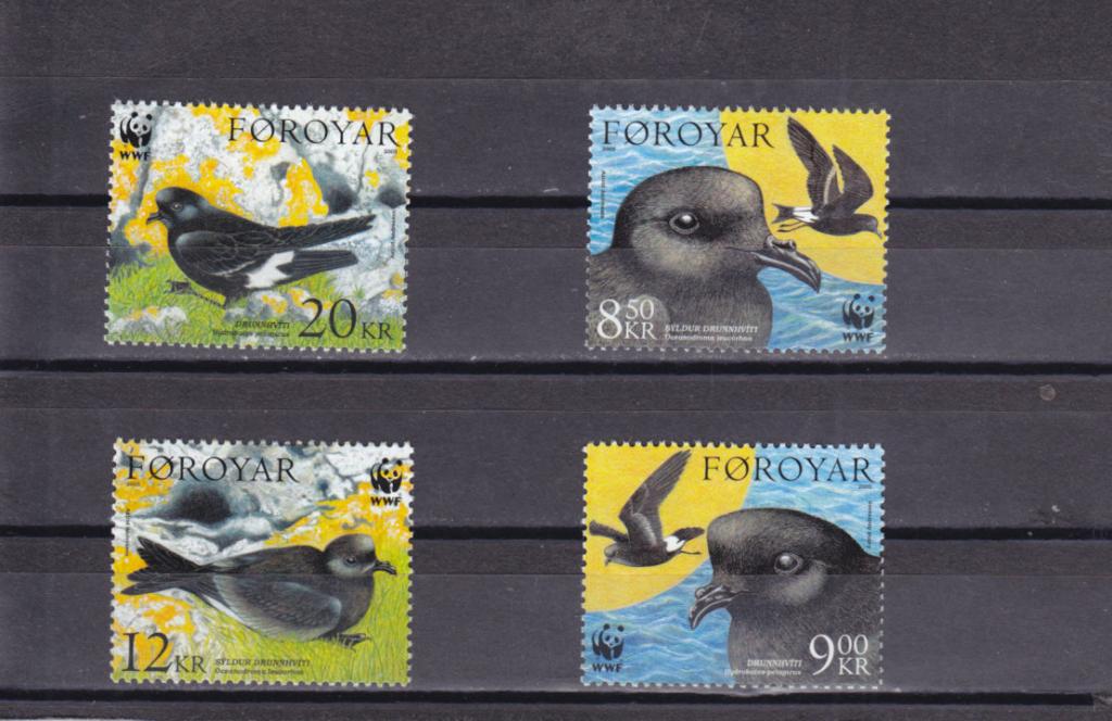 FOROYAR  Фауна Птицы   WWF    Серия № 530-33   Сост**