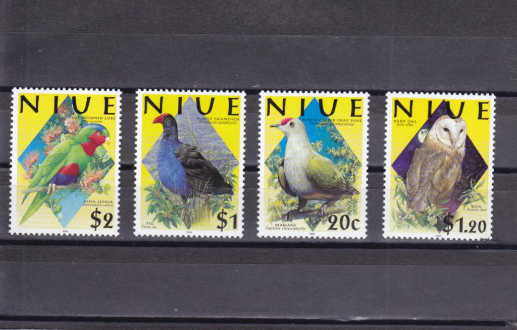 NIUE  НИУЭ  Фауна  Птицы  Серия № 939-42  Сост**