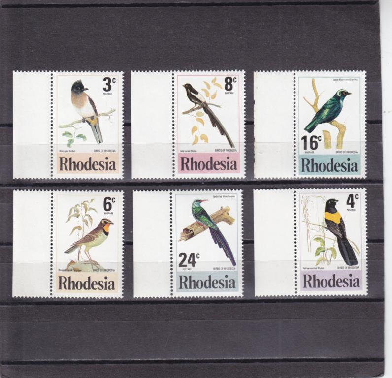 RHODESIA  РОДЕЗИЯ  Фауна Птицы Серия  Сост**