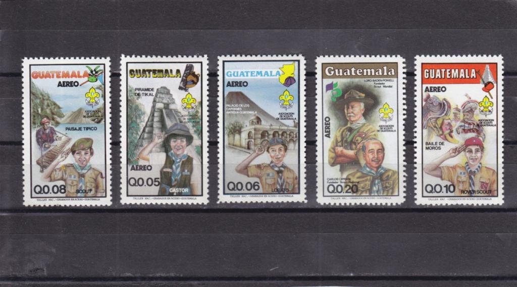 GUATEMALA  Скауты Артефакты  Серия  1985  Сост**