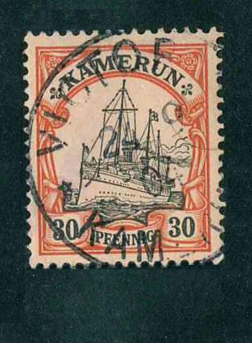 Aфpикa Ноhеnzоllеrn кoлoния KАМЕRUN 30рfg 1900