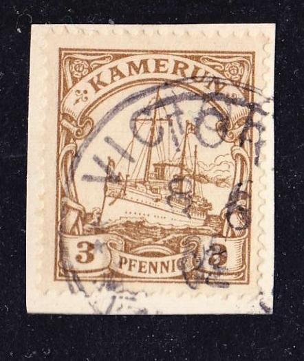 Aфpикa Ноhеnzоllеrn кoлoния KАМЕRUN 3рfg вырезка