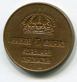 Швеция  2 эре 1968г.