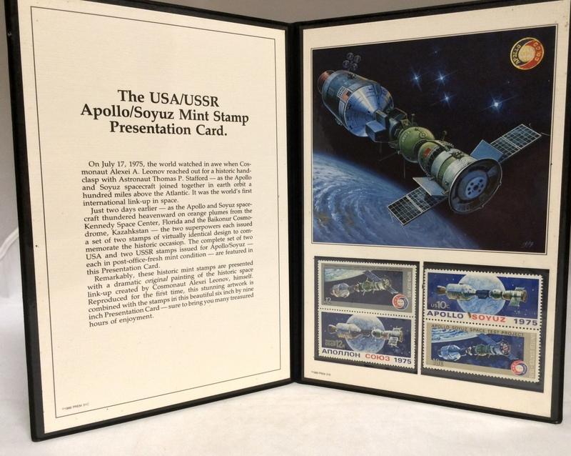 1975 Космос США Союз Аполлон Буклет марок Совместный выпуск c СССР